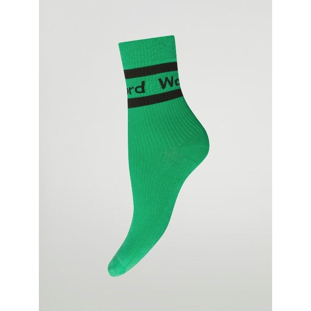 Wolford Green Logo Rib Socks 45046