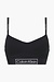 Calvin Klein Black Bralete Light Lined