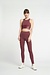 Lune Active Bordeaux High Waisted Metallic Legging