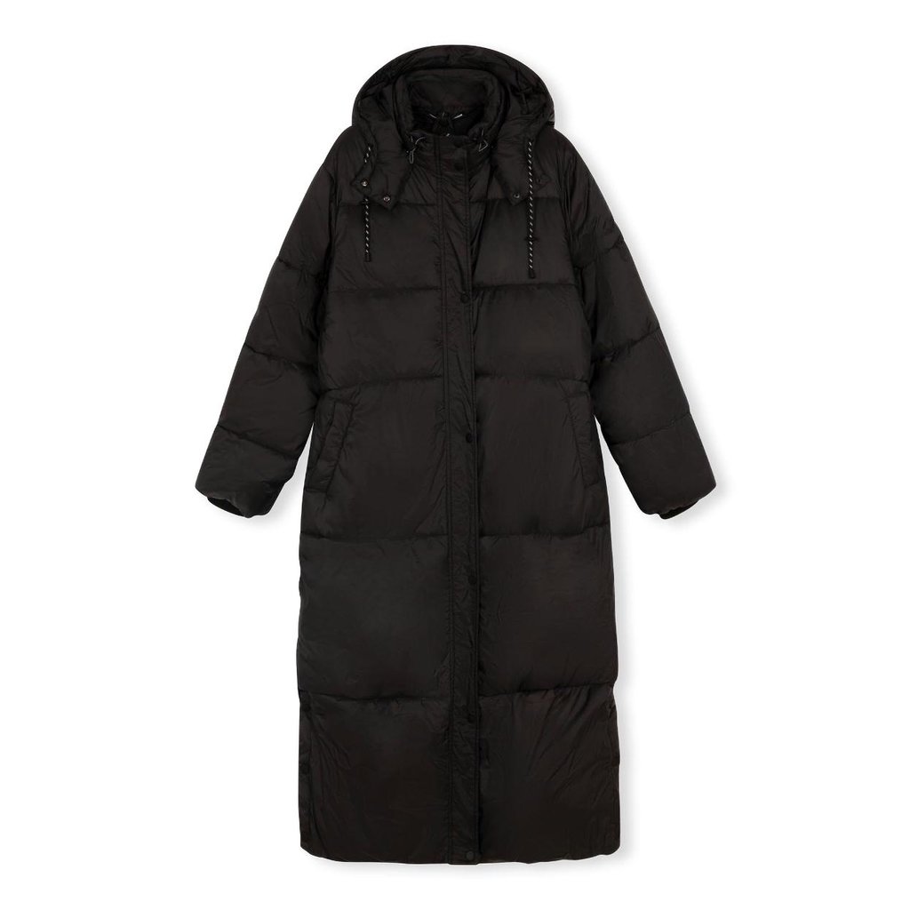 10Days Black long puffer jacket 20-575-2204