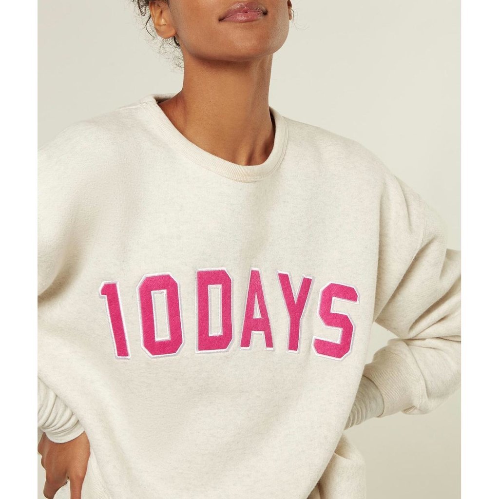 10Days Soft white melee statement sweater 20-800-2204