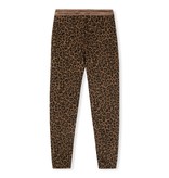 10Days cedar brown cropped jogger leopard 20-002-2204