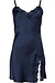 Lady Avenue Indigo Pure Silk Slipdress