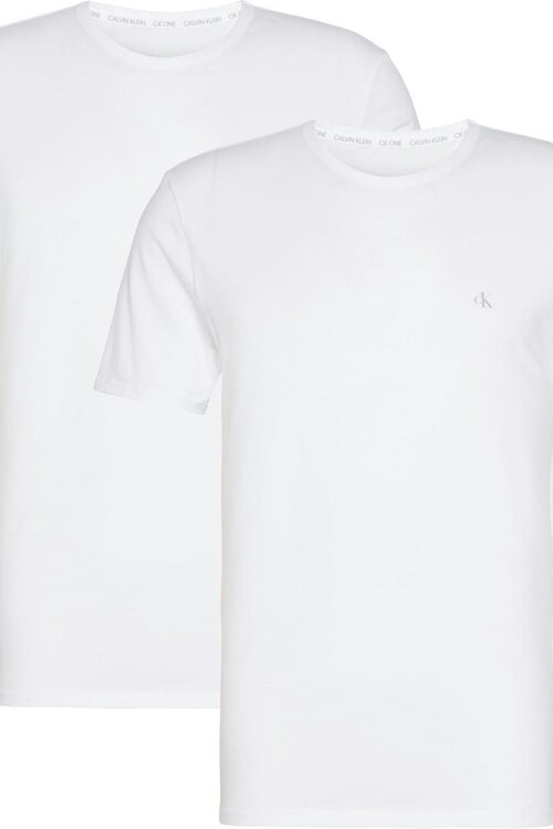 Calvin Klein White SS Crew Shirt 2-pack