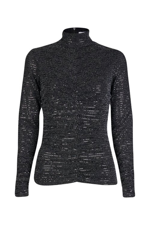 Lala Berlin Black lurex Top