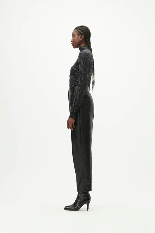 Lala Berlin Black lurex Top