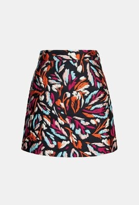 Essentiel Antwerp Black/Multicolour Mini Skirt