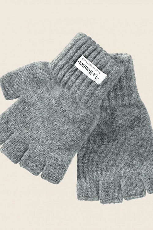 Le Bonnet Grey Gloves Fingerless