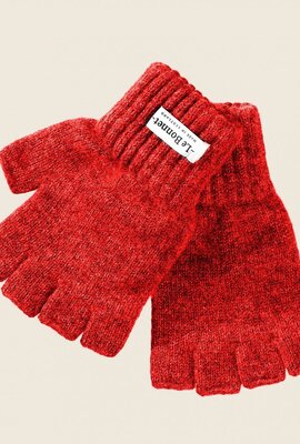 Le Bonnet Red Gloves Fingerless