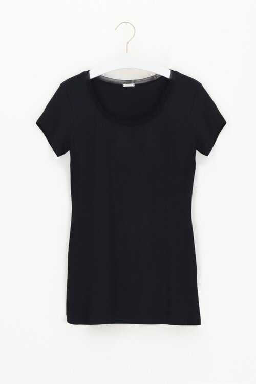Oroblu Black Perfect Line Modal T-shirt k/m