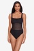 Lauren Ralph Lauren Black Ottoman Mesh One Piece