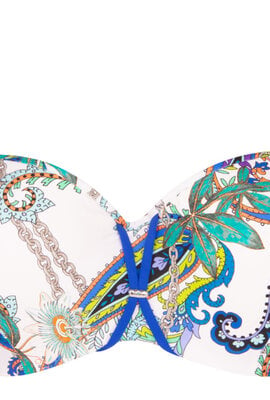 Lise Charmel Blue/MultiColour Odyssee Cashmer Bikini Top