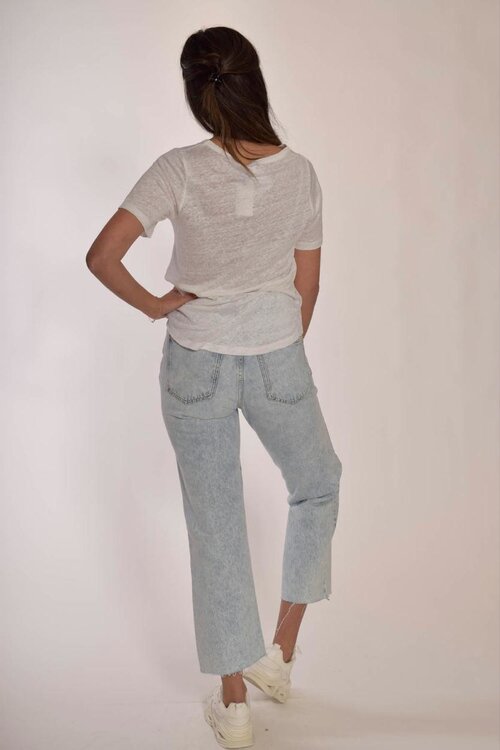 Neeve Crispy white Linnen shirt