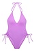 Polo Ralph Lauren Lila Signature Side Plunge 1Piece