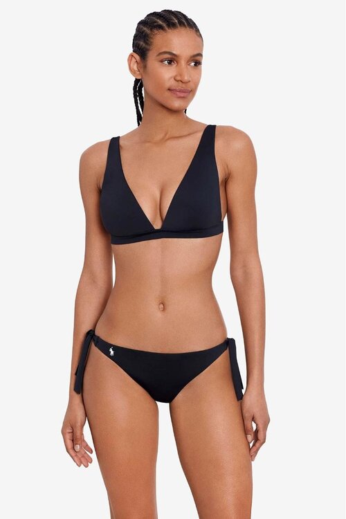 Polo Ralph Lauren Black Signature Bikini Top