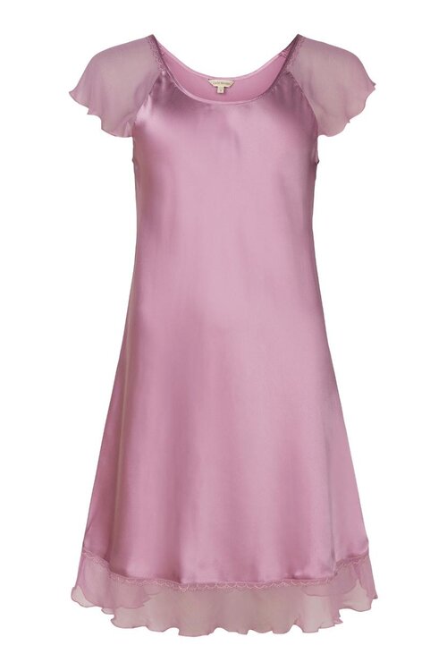 Lady Avenue Roze Pure Silk Baby doll