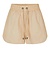 Second Female Ivory cream Matsala Leather Shorts