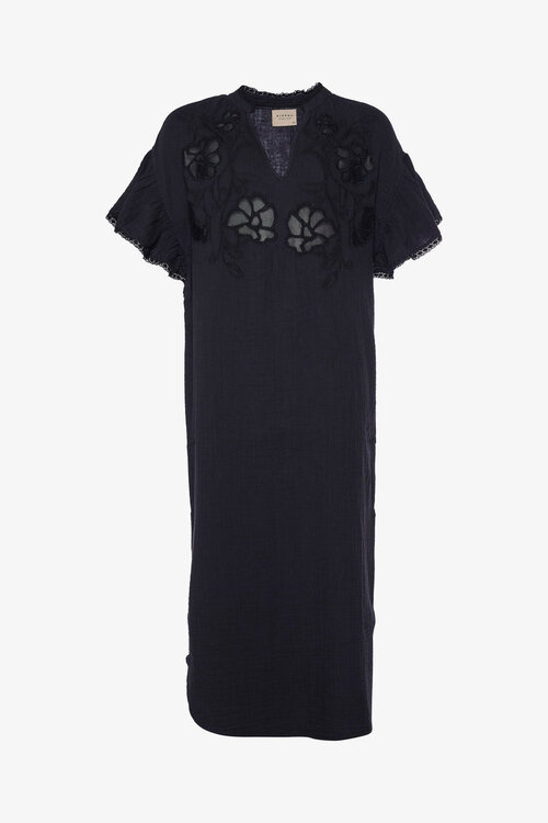 Sissel Edelbo Washed Black Organic Cotton Caftan