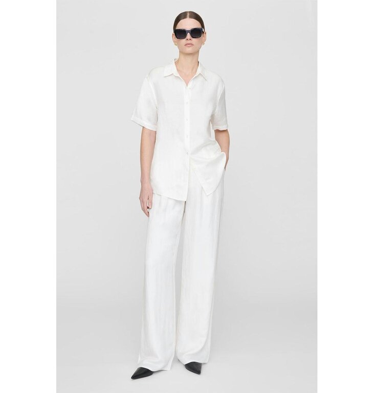 Anine Bing White Carrie Pant