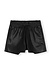10Days Black leatherlook shorts