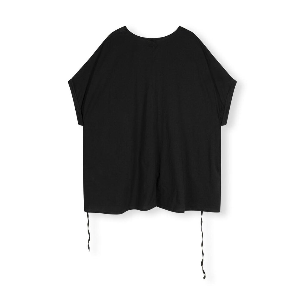 10Days Black shortsleeve blouse voile