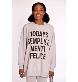 10Days Pale lilac oversized statement sweater