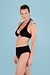Pain de Sucre Noir Camelia 61 Bikini Top