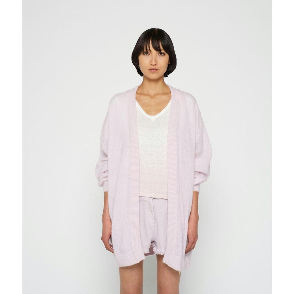 10Days Pale lilac thin bomber knit