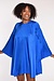 Forte_Forte Blue Stretch Heavy Slik Satin Mini