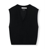 10Days Black v-neck top knit