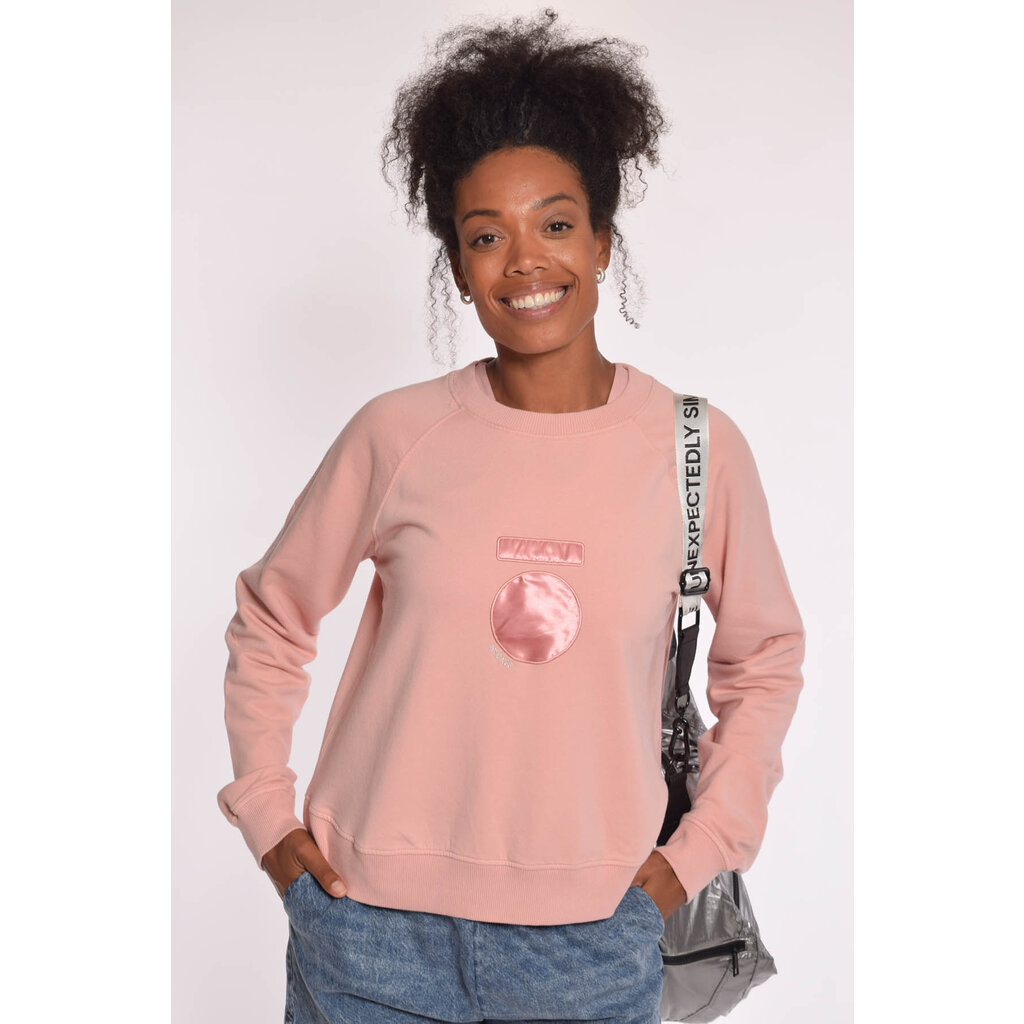 10Days Dusty peach cropped icon sweater