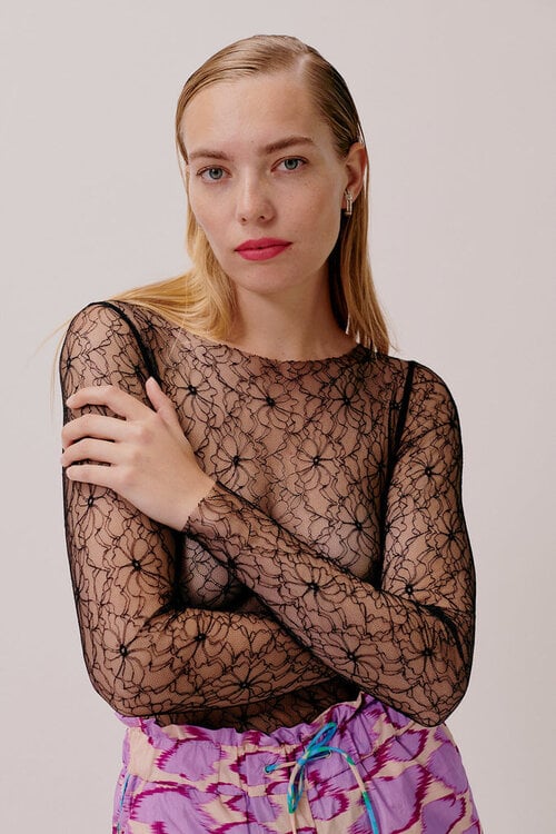 Hofmann Copenhagen Black Lace Top