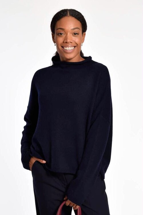 Lisa Yang Navy Sandy Sweater