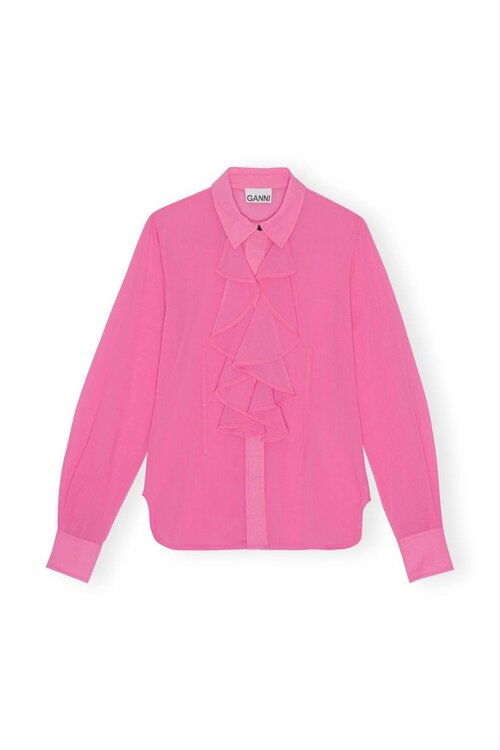 Ganni Cone flower Blouse Ruffle
