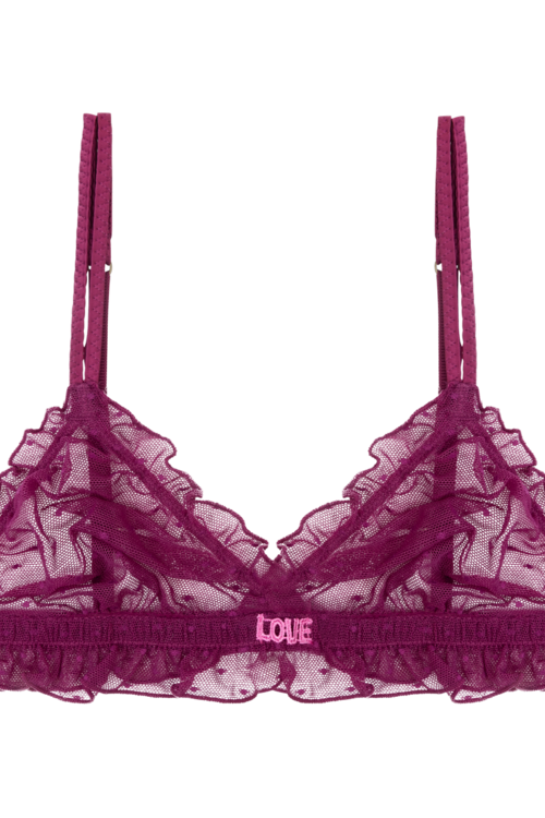 Love Stories Burgundy Reggipetto Bra