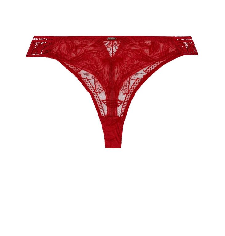 Aubade Red Coeur A Corps String
