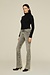 Lois Jeans Black snow Flared Rib Jeans