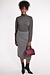 Max Mara Weekend Grey Gebreide Rok