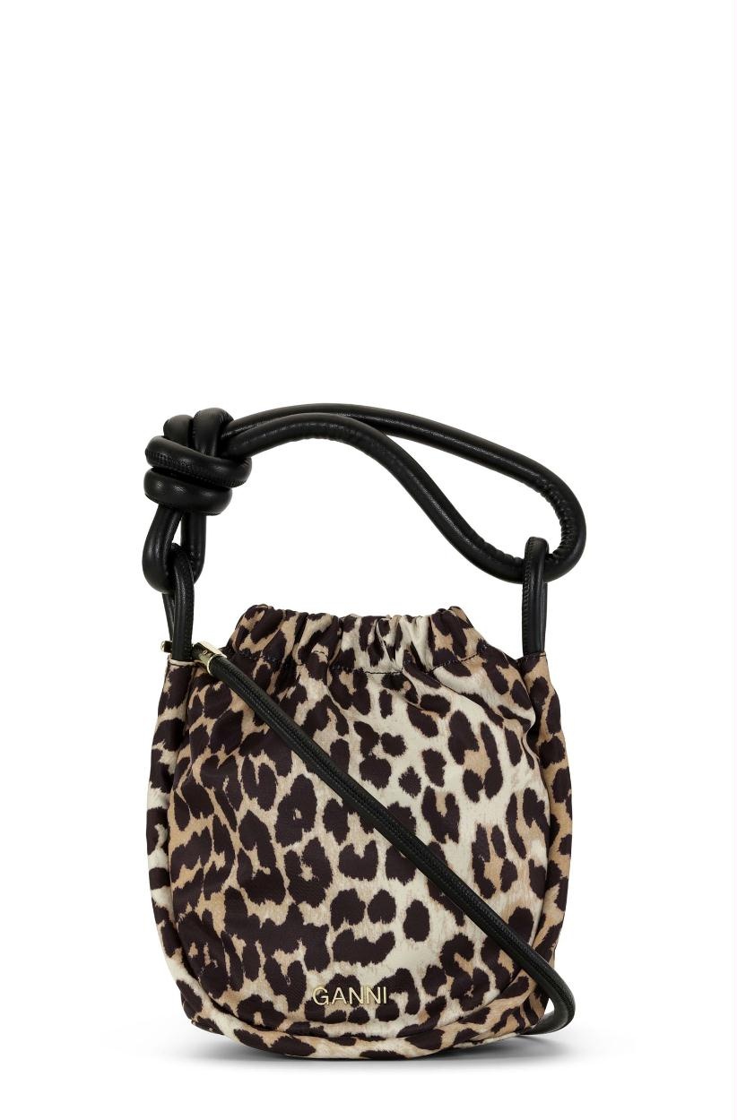Ganni leopard tas sale