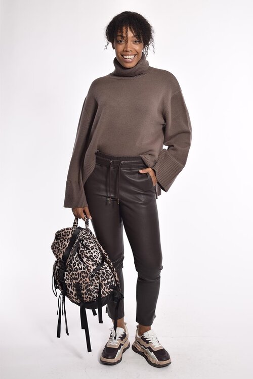 Ganni Leopard Leopard Rugzak