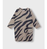 10Days Taupe sweater dress zebra