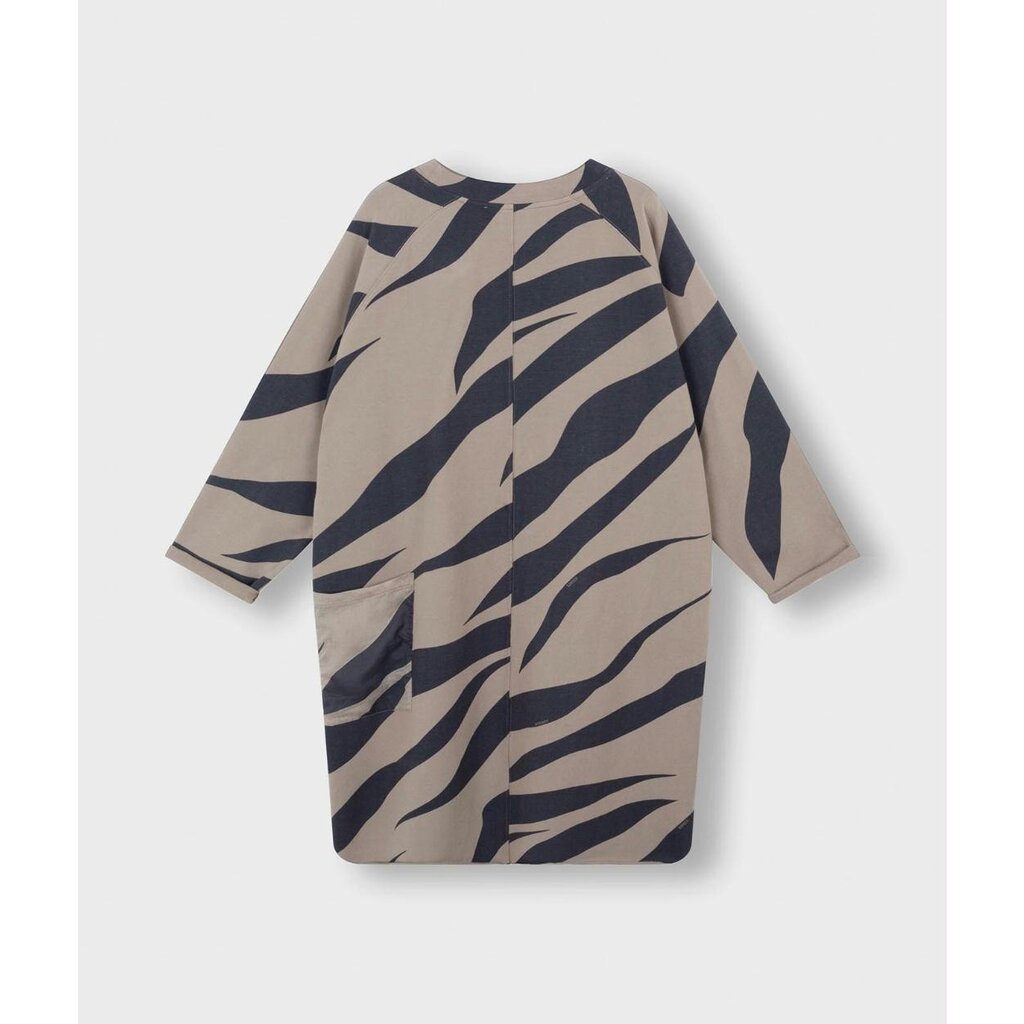 10Days Taupe sweater dress zebra