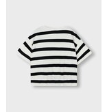 10Days white/black oversized tee stripes