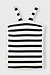 10Days Ecru/Black sporty wrapper stripes
