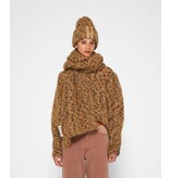 10Days Brown knitted beanie leopard