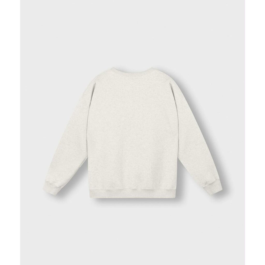 10Days Soft White Melee statement sweater logo