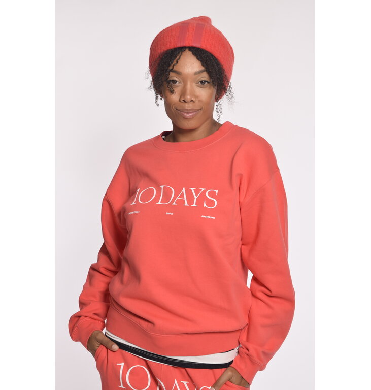 10Days Red logo sweater