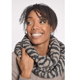 10Days Taupe knitted scarf zebra