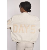 10Days Soft White Melee baseball bomber jacket