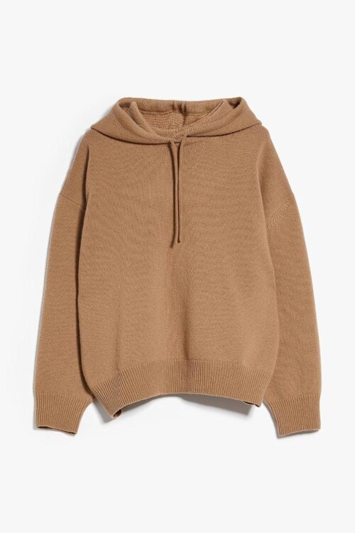 Max Mara Weekend Camel Gebreide Hoodie